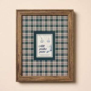 8x10 Plaid Matte Ski Framed Wall Art – Hearth & Hand Magnolia, Christmas 2024‎